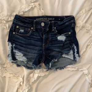 American Eagle distressed jean shorts. Size 6